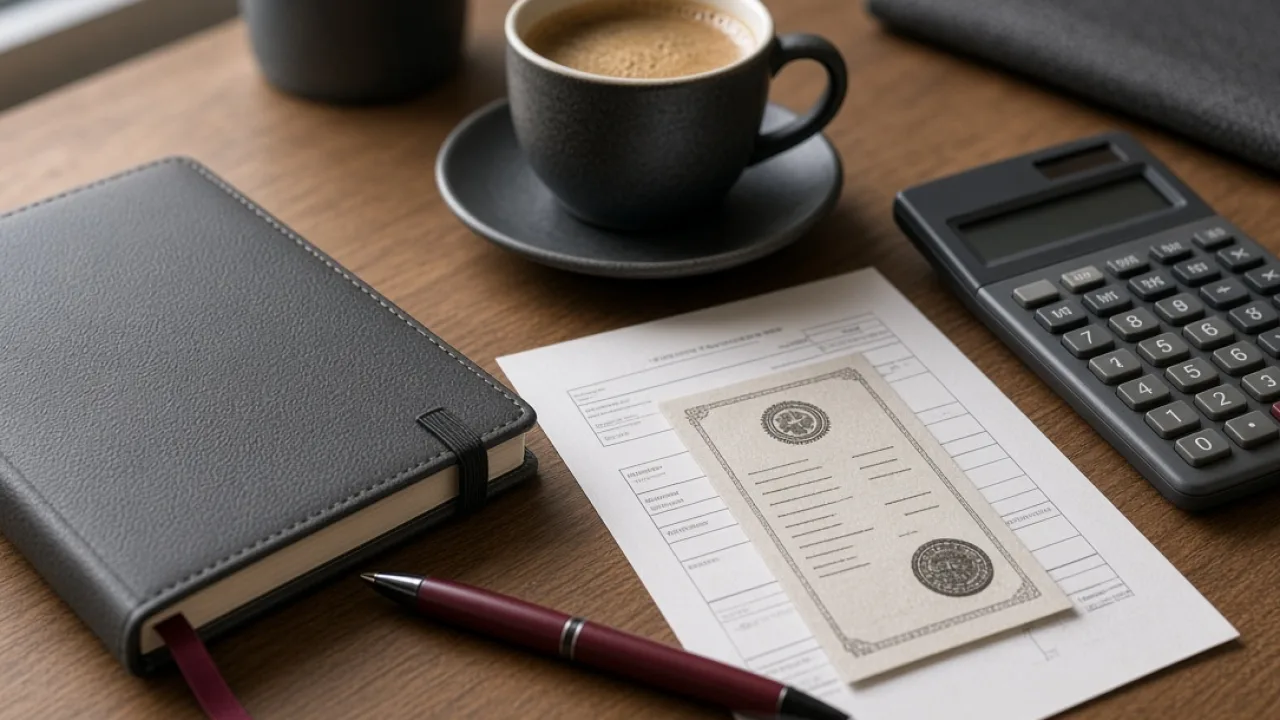 Card showing gross fee, withholding, VAT and the amount collected on one freelance receipt